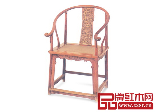 清早期 黃花梨螭龍紋圈椅（故宮博物院藏），長(zhǎng)63 厘米，寬45 厘米，高103 厘米