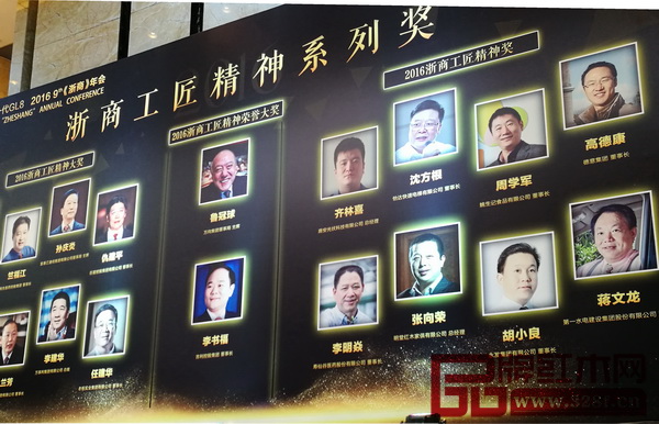 浙商工匠精神系列獎獲獎人物全覽
