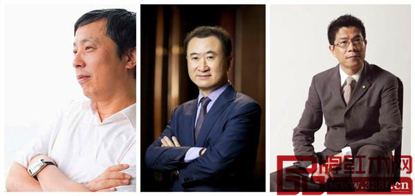 劉益謙(左)、王健林(中)、王中軍(右)熱衷收藏 劉益謙(左)、王健林(中)、王中軍(右)熱衷收藏