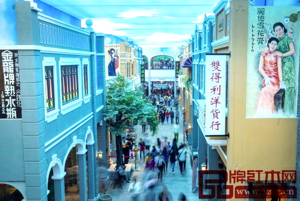 紅博城嶺南文化騎樓街游人如織 紅博城嶺南文化騎樓街游人如織