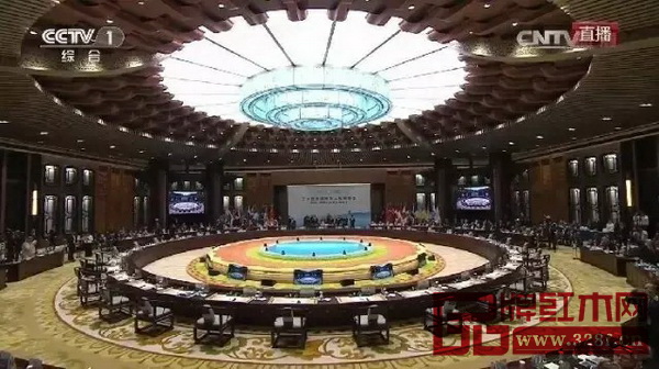 G20峰會主會場端莊典雅的中國紅木家具同時吸引了全世界的目光
