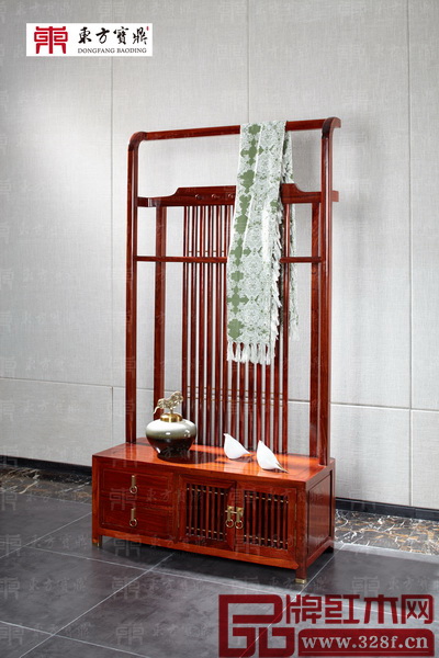 新中式東方儒雅衣帽架