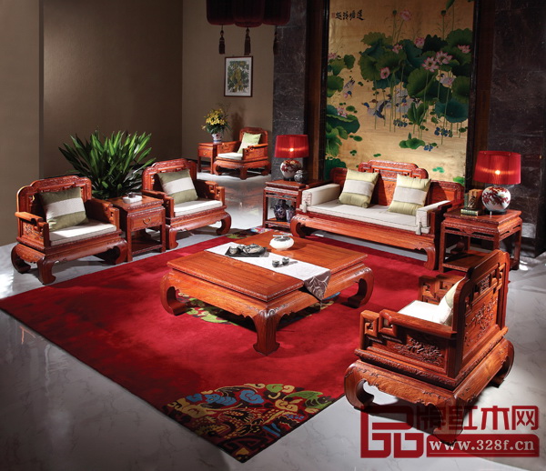 國壽紅木《緬甸花梨·東方意境沙發(fā)》 國壽紅木《緬甸花梨·東方意境沙發(fā)》