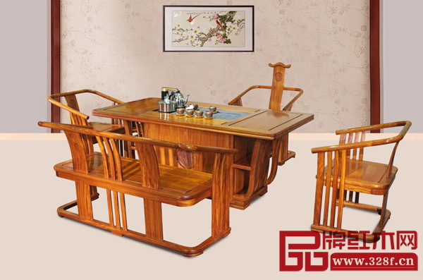 水雨軒《非洲花梨·鳳軒茶臺》 水雨軒《非洲花梨·鳳軒茶臺》