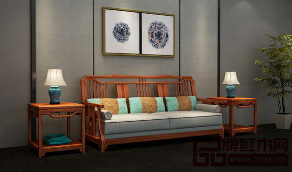 尚品紅木《緬甸花梨·新中式系列沙發(fā)》