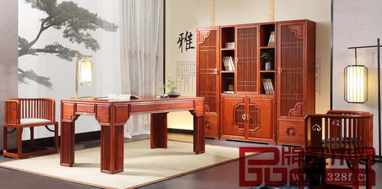 國壽·世外桃源新明式紅木家具——《君尚書房系列》