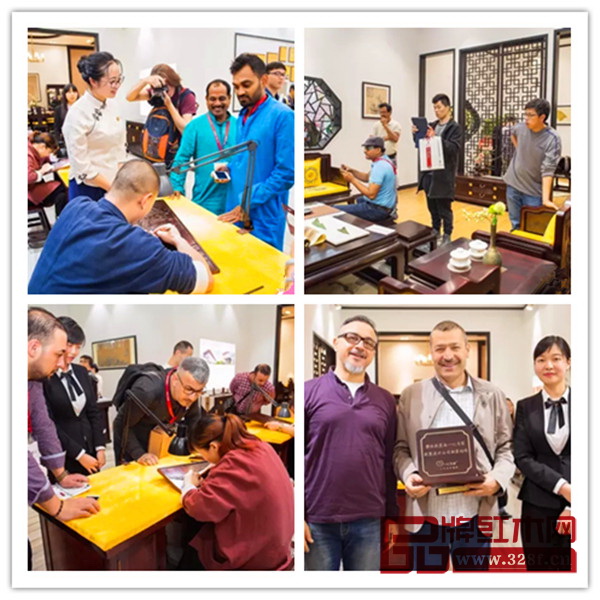 永華紅木鳳凰來儀作品極具東方魅力、大氣高雅吸引了不少外國朋友