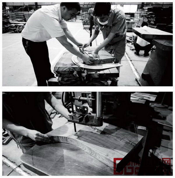 國壽椅生產(chǎn)流程——劃線開料