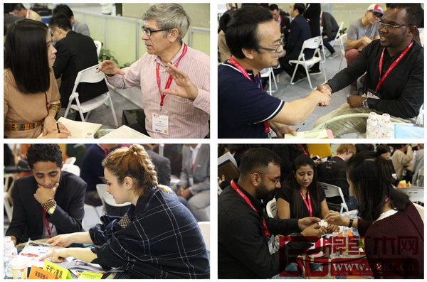 中外展商進行精準(zhǔn)洽談 中外展商進行精準(zhǔn)洽談