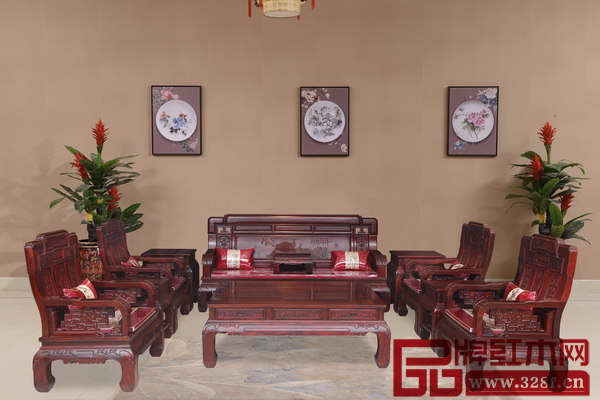 富雅紅木《萬(wàn)福沙發(fā)》