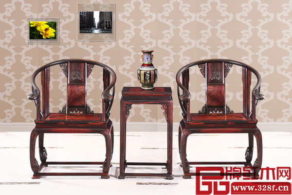 醉木苑高端紅木精品——《大紅酸枝皇宮椅》