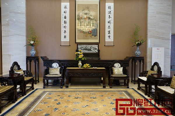 區(qū)氏臻品明清家具藝術(shù)館一層的中堂空間