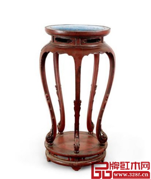 慶王府遺珍明代紅漆嵌掐絲琺瑯香幾以644萬元成交 慶王府遺珍明代紅漆嵌掐絲琺瑯香幾以644萬元成交