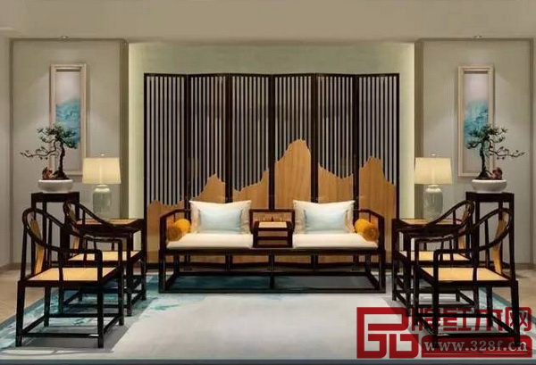 憶古軒當(dāng)代東方家具品牌“世珀”的屏風(fēng)，在設(shè)計(jì)上極具創(chuàng)意