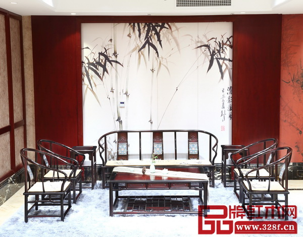 大清御品——大紅酸枝明式圈椅沙發(fā)