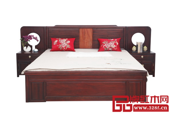 雅典紅木·印象東方——唐意大床 雅典紅木·印象東方——唐意大床