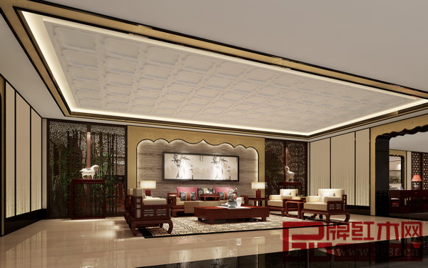 國壽紅木大唐展廳效果圖 國壽紅木大唐展廳效果圖