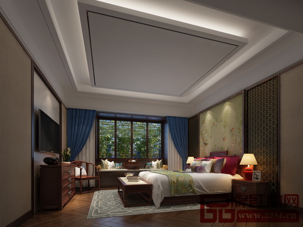 國壽紅木樣板房客臥效果圖 國壽紅木樣板房客臥效果圖