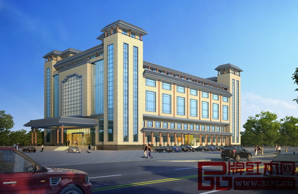 中國國壽紅木家居文化藝術(shù)館外立面效果圖 中國國壽紅木家居文化藝術(shù)館外立面效果圖