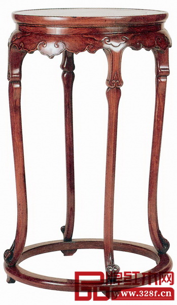 黃花梨四足圓香幾 《中國古典家具學(xué)會(huì)會(huì)刊》,1990年1月 黃花梨四足圓香幾 《中國古典家具學(xué)會(huì)會(huì)刊》,1990年1月