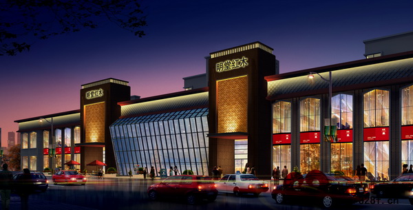 明堂紅木思想館效果圖 明堂紅木思想館效果圖