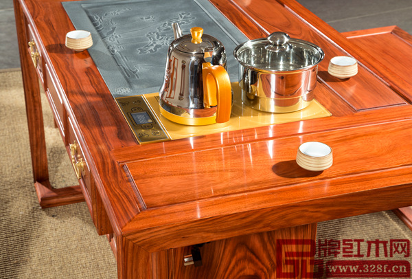 水雨軒功夫茶臺燒水爐具與茶盤細節(jié)展示 水雨軒功夫茶臺燒水爐具與茶盤細節(jié)展示