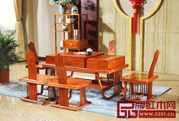 越府紅木《龍行天下茶臺(tái)》 越府紅木《龍行天下茶臺(tái)》