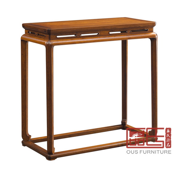 《黃花梨·帶托尼束腰開光酒桌》及其細節(jié)