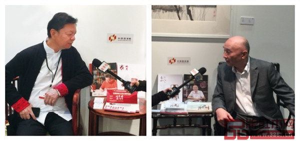中國(guó)傳統(tǒng)工藝大師、東莞國(guó)壽紅木董事長(zhǎng)陳國(guó)壽(左)和中國(guó)傳統(tǒng)工藝大師、深圳泰和園董事長(zhǎng)邵湘文(右)分別接受新華社專(zhuān)訪 中國(guó)傳統(tǒng)工藝大師、東莞國(guó)壽紅木董事長(zhǎng)陳國(guó)壽(左)和中國(guó)傳統(tǒng)工藝大師、深圳泰和園董事長(zhǎng)邵湘文(右)分別接受新華社專(zhuān)訪
