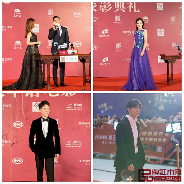 紅毯區(qū)現(xiàn)場盛裝布置