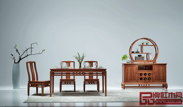 自在堂新中式紅木家具“風華”系列產(chǎn)品餐廳組合 自在堂新中式紅木家具“風華”系列產(chǎn)品餐廳組合