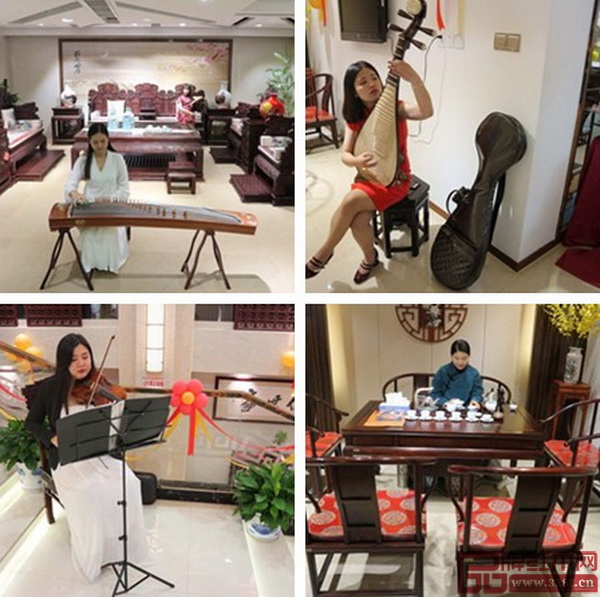 中信紅木展廳內(nèi)豐富精彩的表演給人美的享受 中信紅木展廳內(nèi)豐富精彩的表演給人美的享受