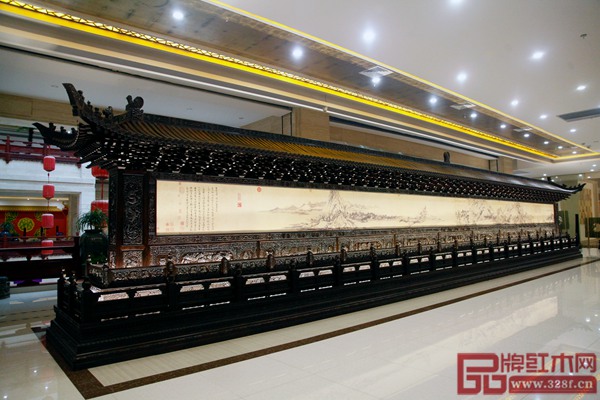 浙江藝術(shù)紫檀博物館——《萬福華章紫檀屏風(fēng)》