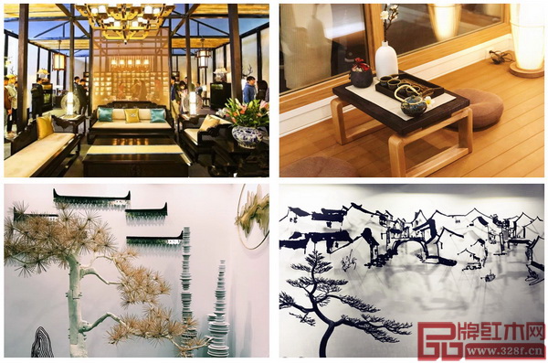 在第十二屆廣州設(shè)計周隨處可見中式風(fēng)格