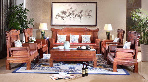 中信紅木產(chǎn)品：《華堂富貴沙發(fā)》