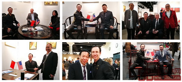 洛杉磯國(guó)際藝博會(huì)董事局主席斯科特先生參觀首屆當(dāng)代經(jīng)典紅木家具中美交流展 洛杉磯國(guó)際藝博會(huì)董事局主席斯科特先生參觀首屆當(dāng)代經(jīng)典紅木家具中美交流展