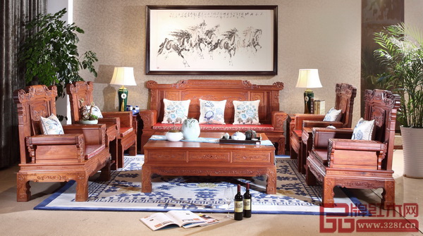 浙江中信紅木家具有限公司 《華堂富貴沙發(fā)》