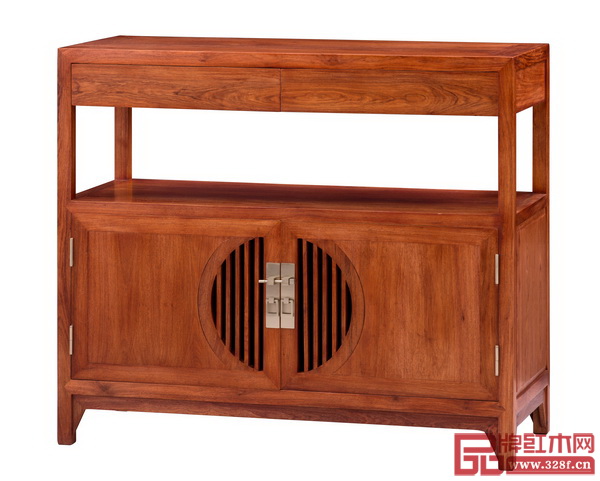 中山市南枝紅紅木家具有限公司 《明韻二門直欞柜》