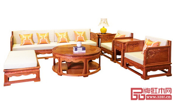 中山市匠王紅木家具有限公司 《和諧2號(hào)沙發(fā)》