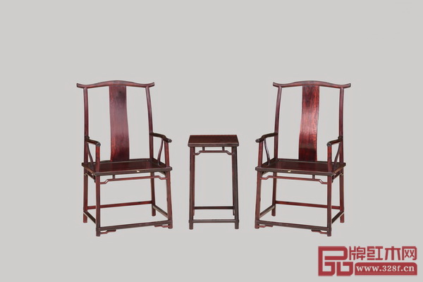 中山波記家具《小葉紫檀八角官帽椅》