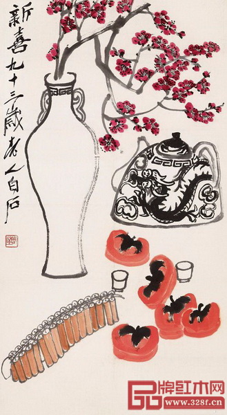 齊白石《歲朝圖》 齊白石《歲朝圖》