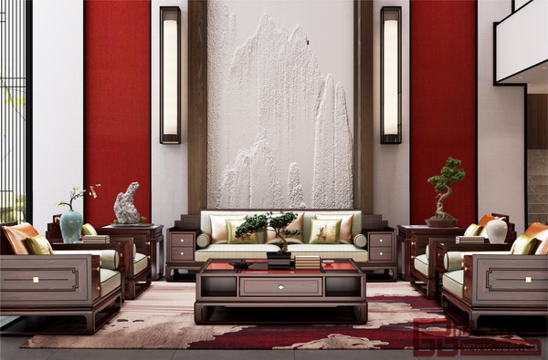  東成紅木當(dāng)代中式“文宋”望岳客廳系列