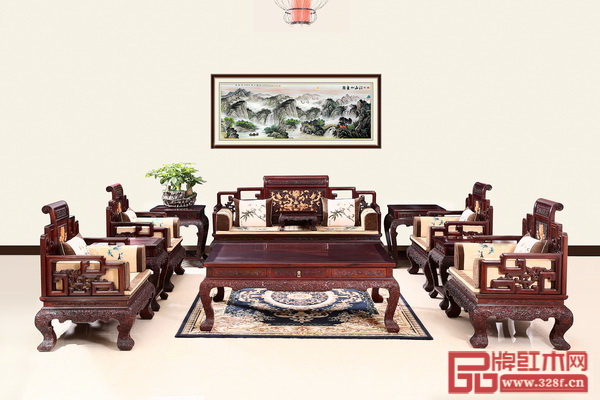 翰博古典家具——《鑲黃楊雕龍卷枕套裝》 翰博古典家具——《鑲黃楊雕龍卷枕套裝》