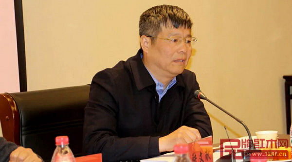 東陽(yáng)市木雕紅木產(chǎn)業(yè)管理辦公室副主任陸文獻(xiàn)作重要講話