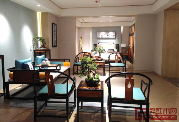 憶古軒2018中山紅博會展廳（“世珀”當(dāng)代東方家具）