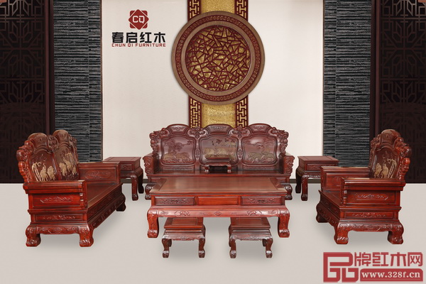 春啟紅木《太平有象沙發(fā)》 春啟紅木《太平有象沙發(fā)》