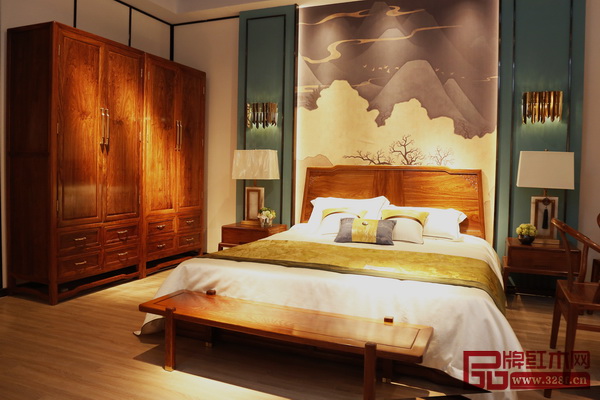 首次亮相紅博會的“本木上造”臥房系列 首次亮相紅博會的“本木上造”臥房系列