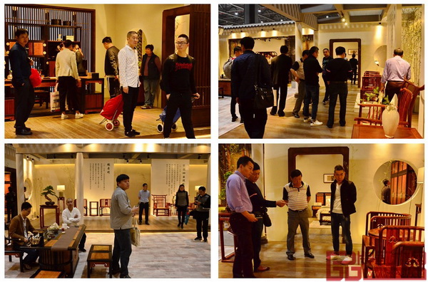 國(guó)壽紅木·墨荷展館吸引了眾多觀展者 國(guó)壽紅木·墨荷展館吸引了眾多觀展者