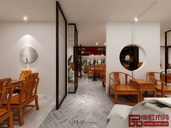 明堂紅木北京專賣店設(shè)計效果圖