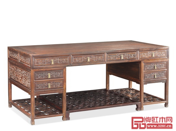 太和木作《紫檀拐子鳳書(shū)桌》
